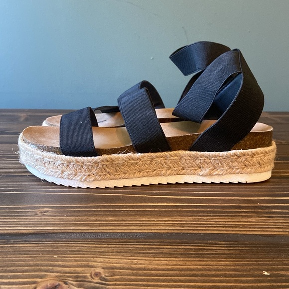 NWT! Time and Tru size 10 open toe espadrille - Picture 3 of 8